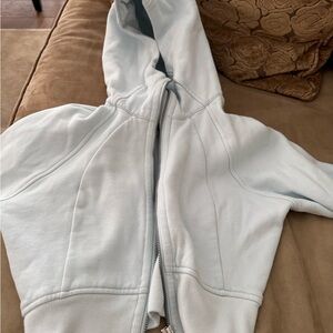 Lululemon Athletica Light Gray Fleece-Lined Hoodie